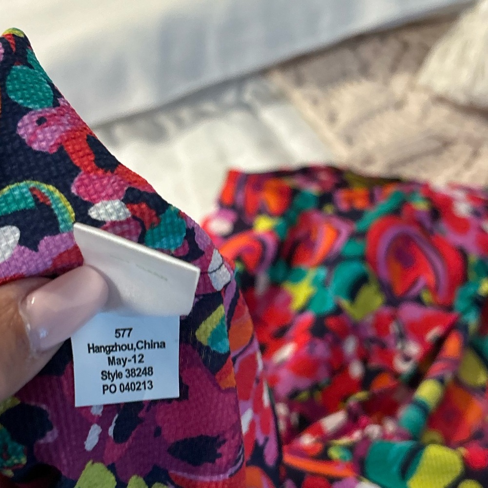 Lilly Pulitzer Ruffled Racerback Fushia Tank Top - Picture 8 of 11